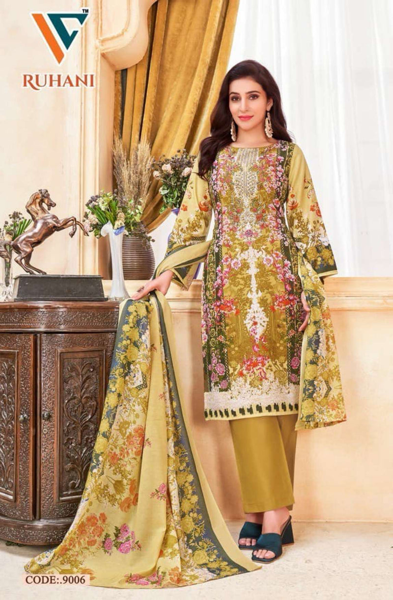 Vandana Creation Ruhani‎‎ Vol 9 Cotton‎ Digital‎‎‎ Style‎‎‎‎ Print Daily Wear Salwar Suit