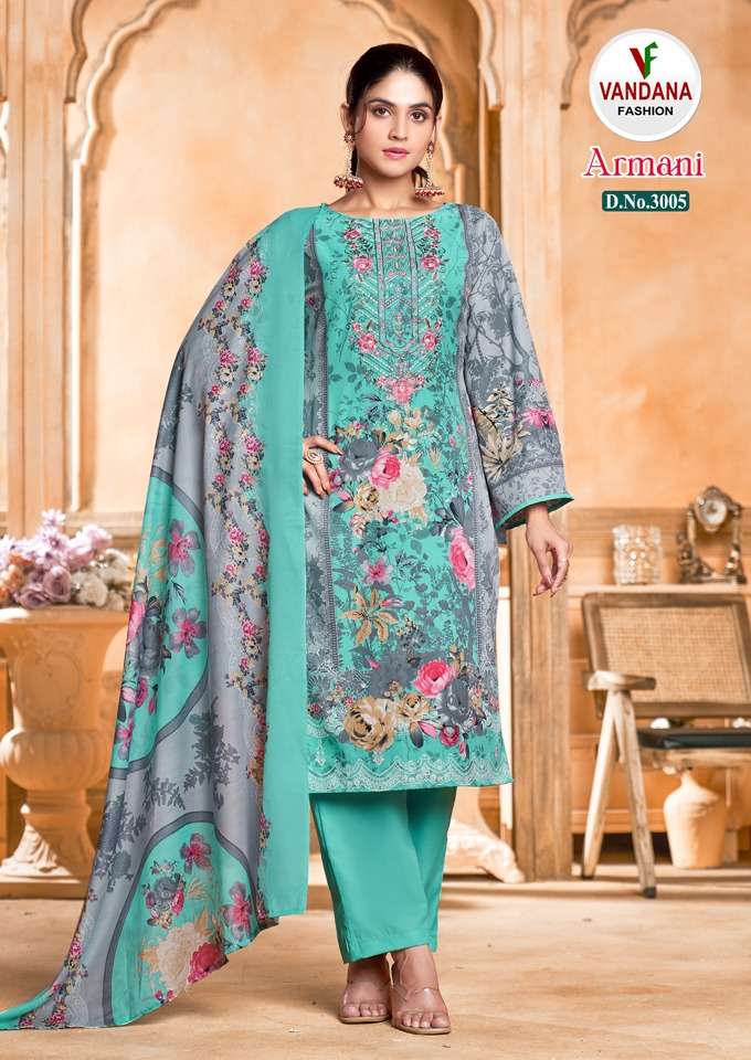 Vandana Fashion Armani Vol 3 Cotton Digital Style Print Daily Wear Salwar Suit