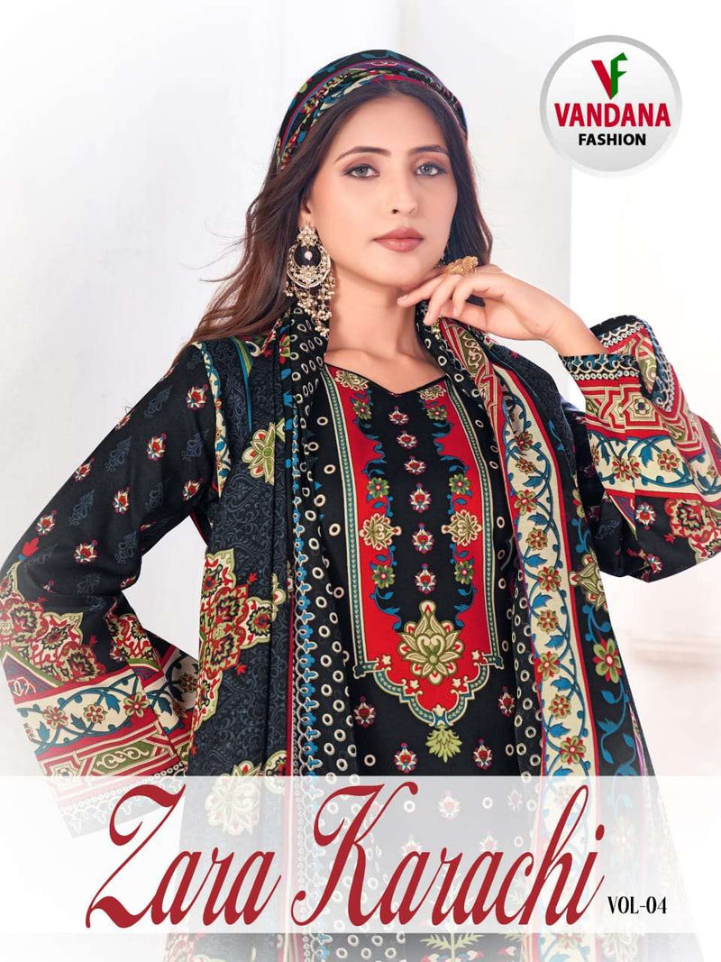 Vandana Fashion Zara Karachi Vol 4 Cotton Digital Print Daily Wear Salwar Suit