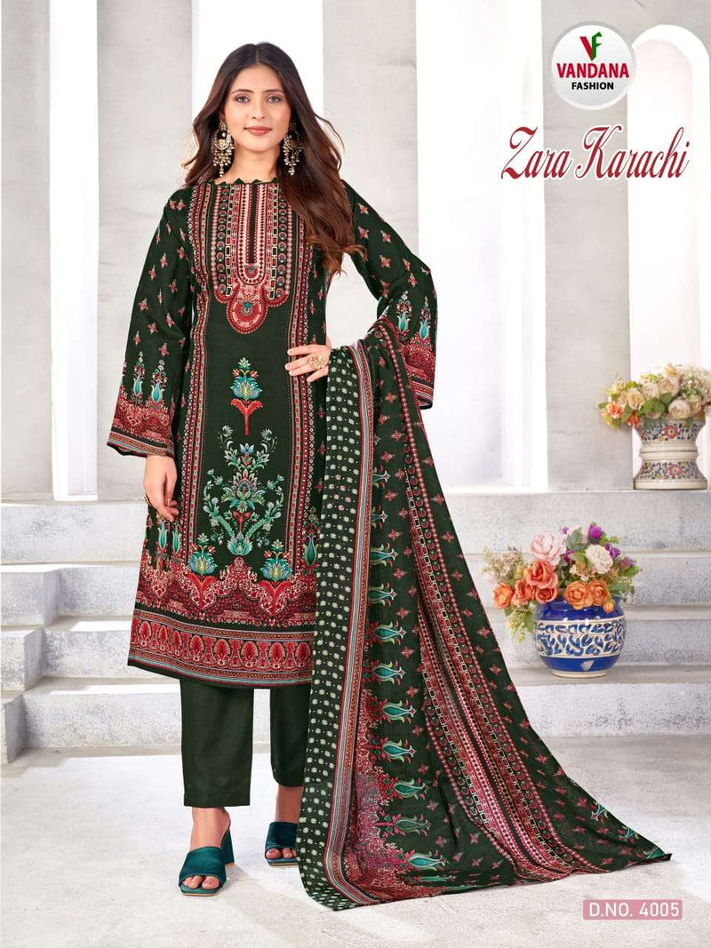 Vandana Fashion Zara Karachi Vol 4 Cotton Digital Print Daily Wear Salwar Suit