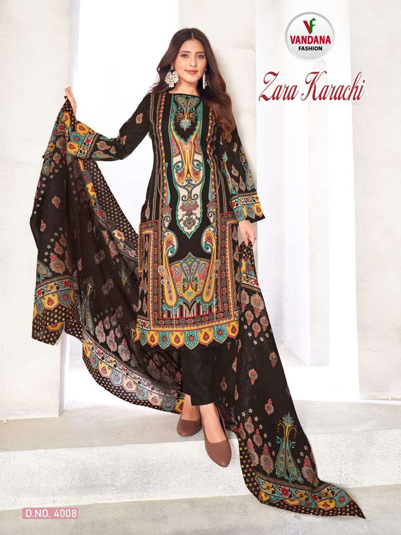 Vandana Fashion Zara Karachi Vol 4 Cotton Digital Print Daily Wear Salwar Suit