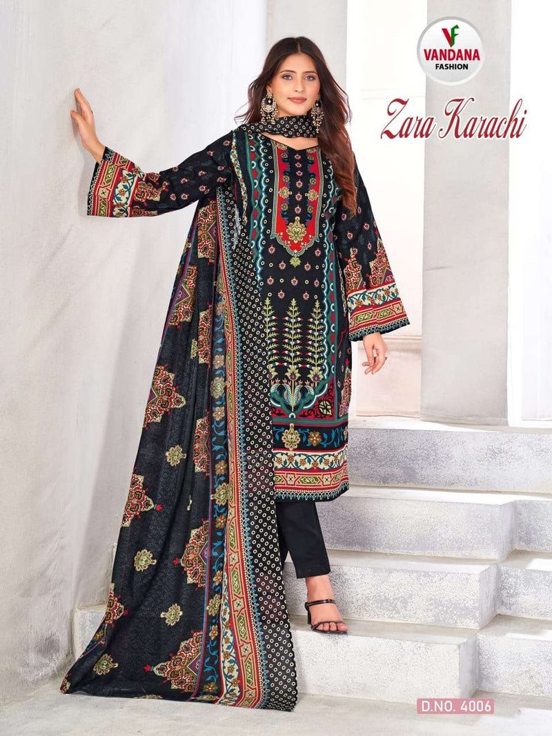 Vandana Fashion Zara Karachi Vol 4 Cotton Digital Print Daily Wear Salwar Suit