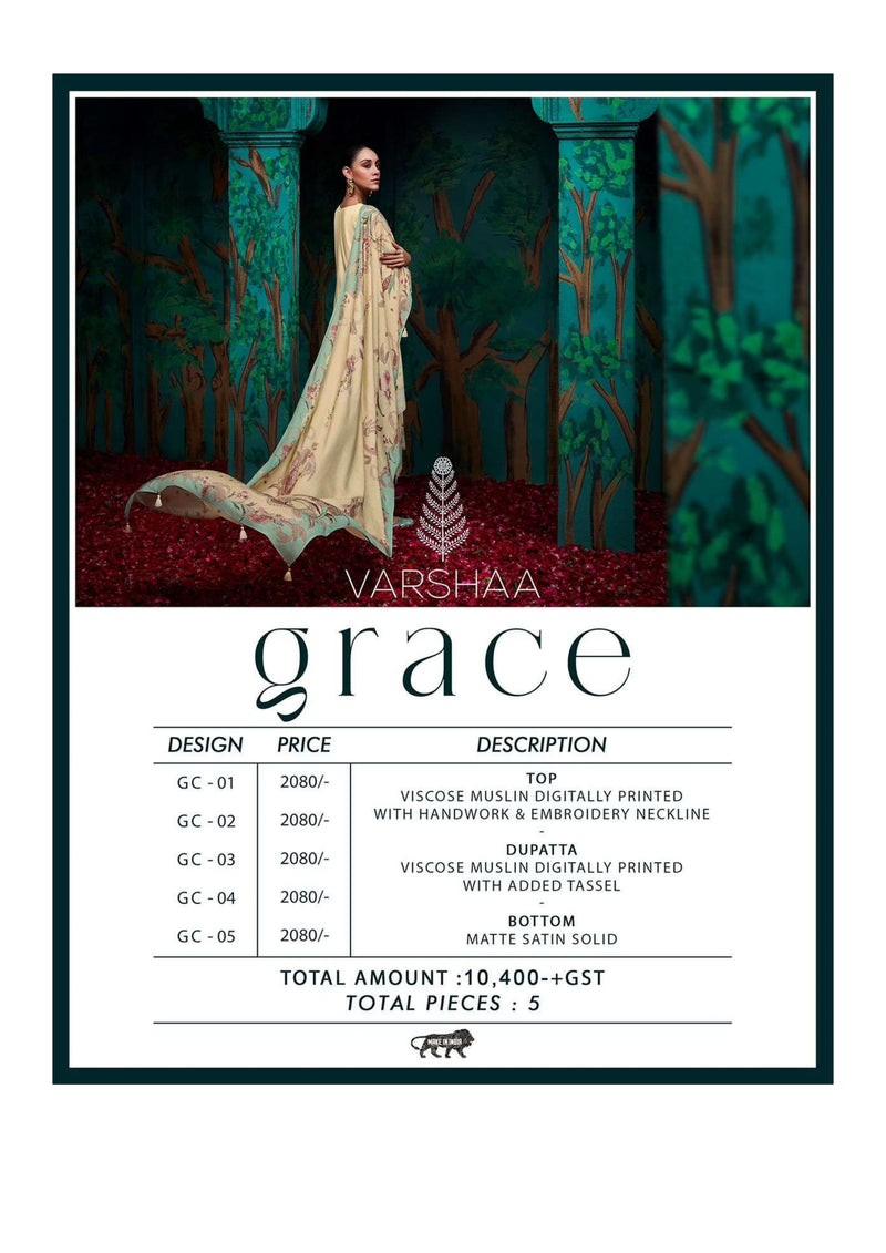 Varsha Fashion Grace Viscose Muslin Digitally Printed Heavy Salwar Suit