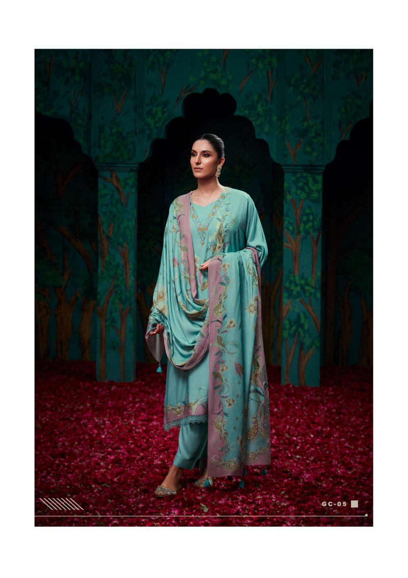 Varsha Fashion Grace Viscose Muslin Digitally Printed Heavy Salwar Suit