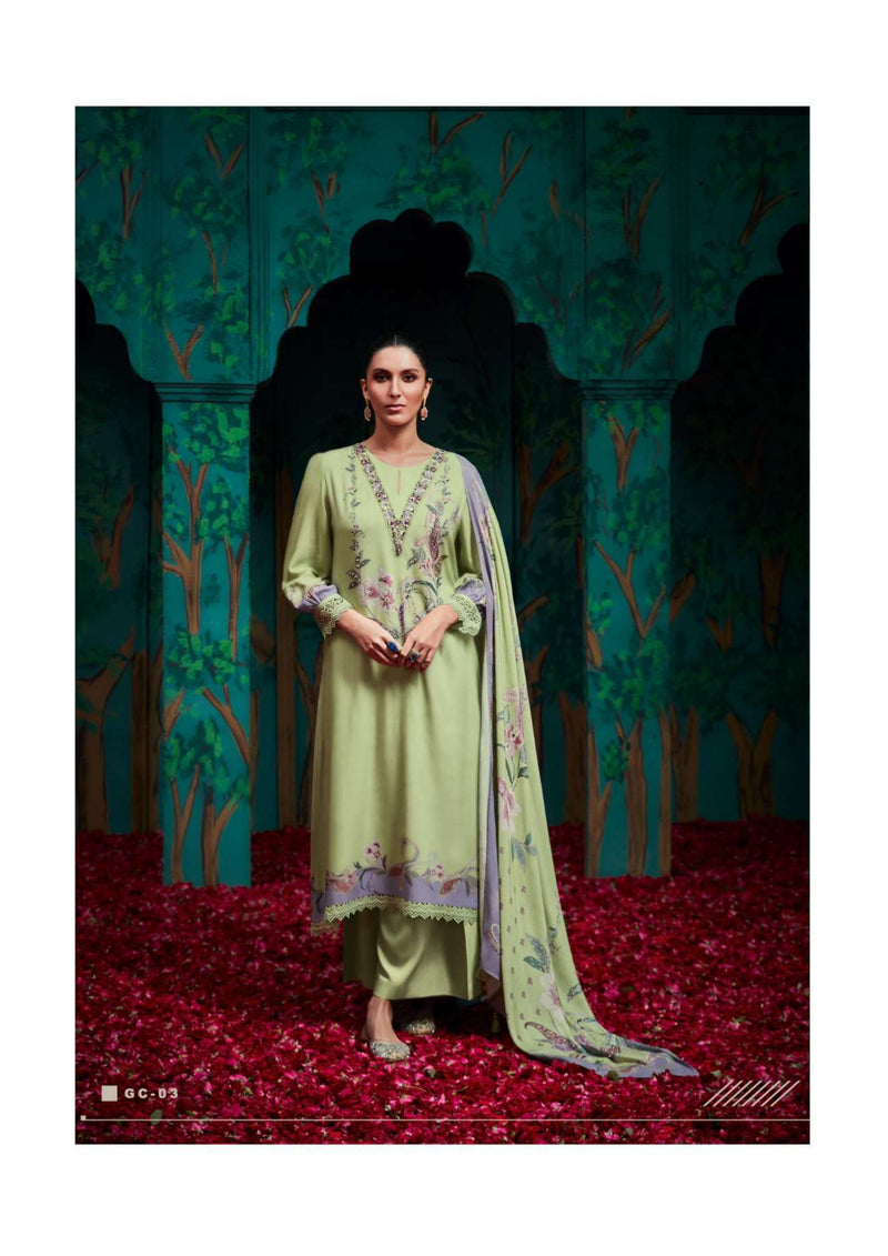 Varsha Fashion Grace Viscose Muslin Digitally Printed Heavy Salwar Suit