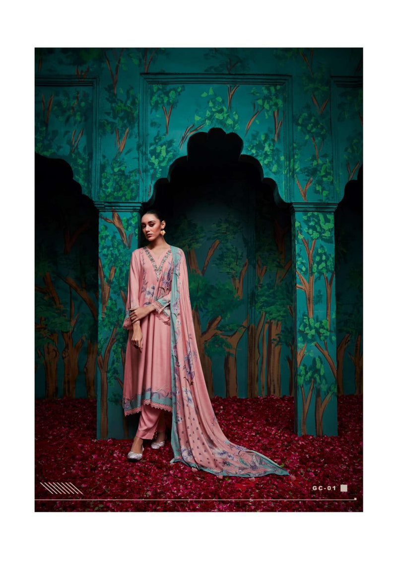 Varsha Fashion Grace Viscose Muslin Digitally Printed Heavy Salwar Suit