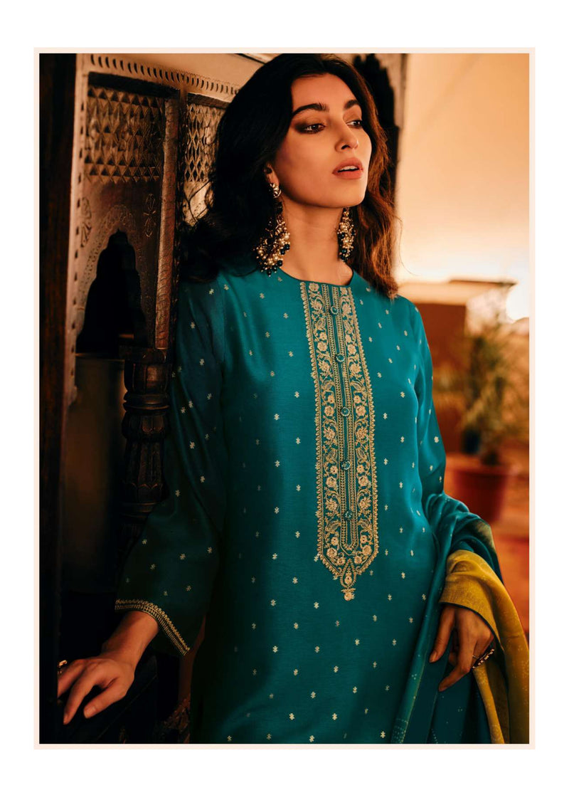 Varsha Fashion Iqra Russian Silk Embroidery Designer Salwar Suit
