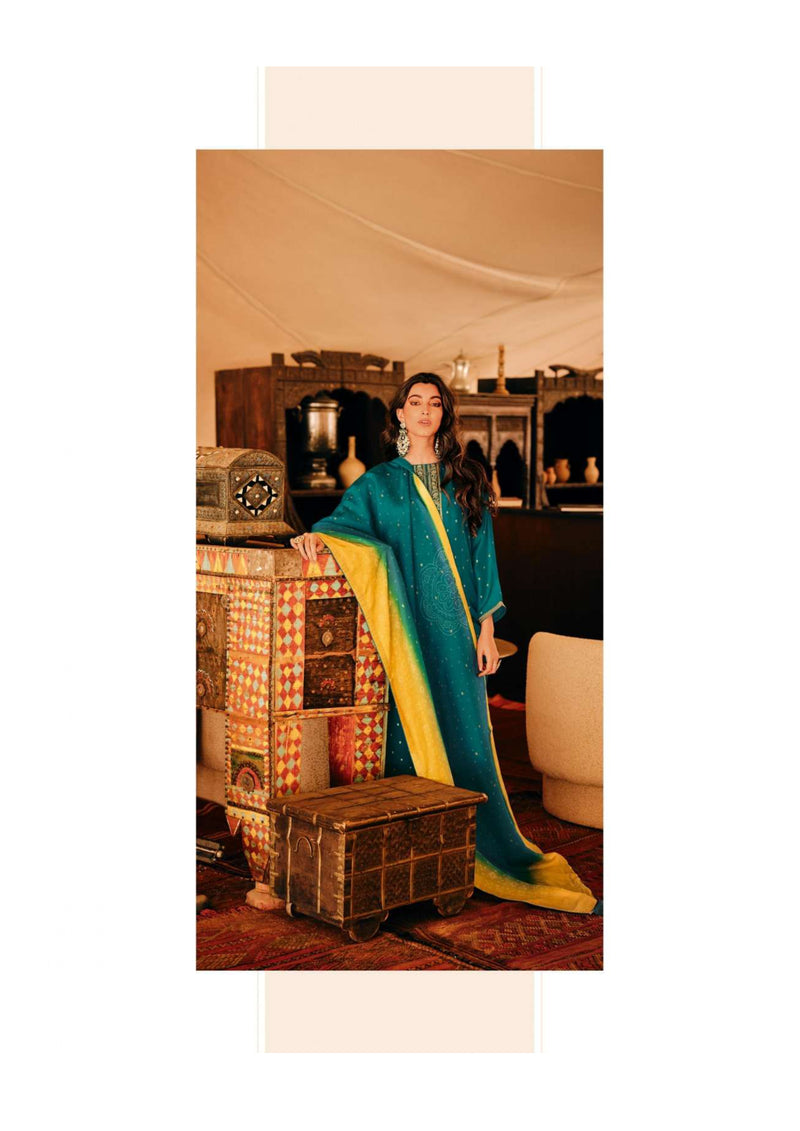 Varsha Fashion Iqra Russian Silk Embroidery Designer Salwar Suit