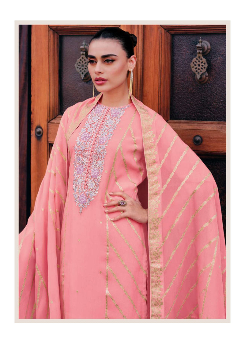 Varsha Fashion Noreen Organza Woven Patch Work Designer Salwar Kameez