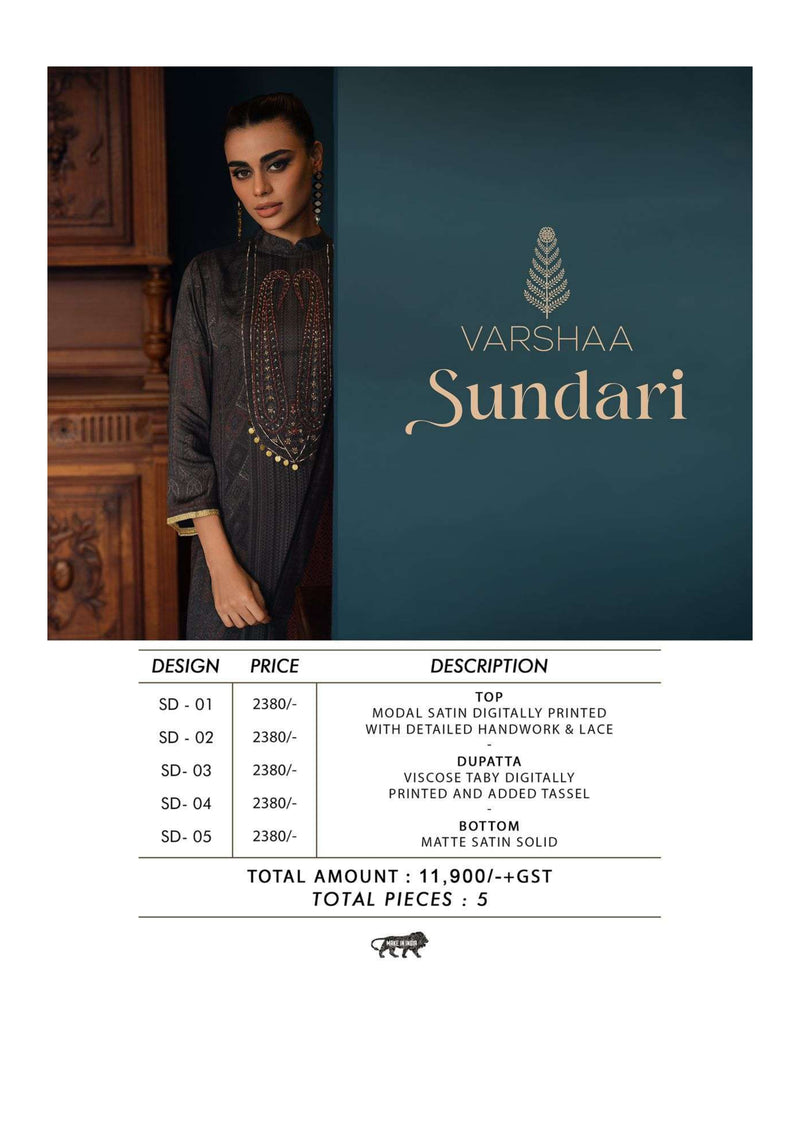 Varsha Fashion Sundari Modal Satin Festival Wear Salwar Kameez