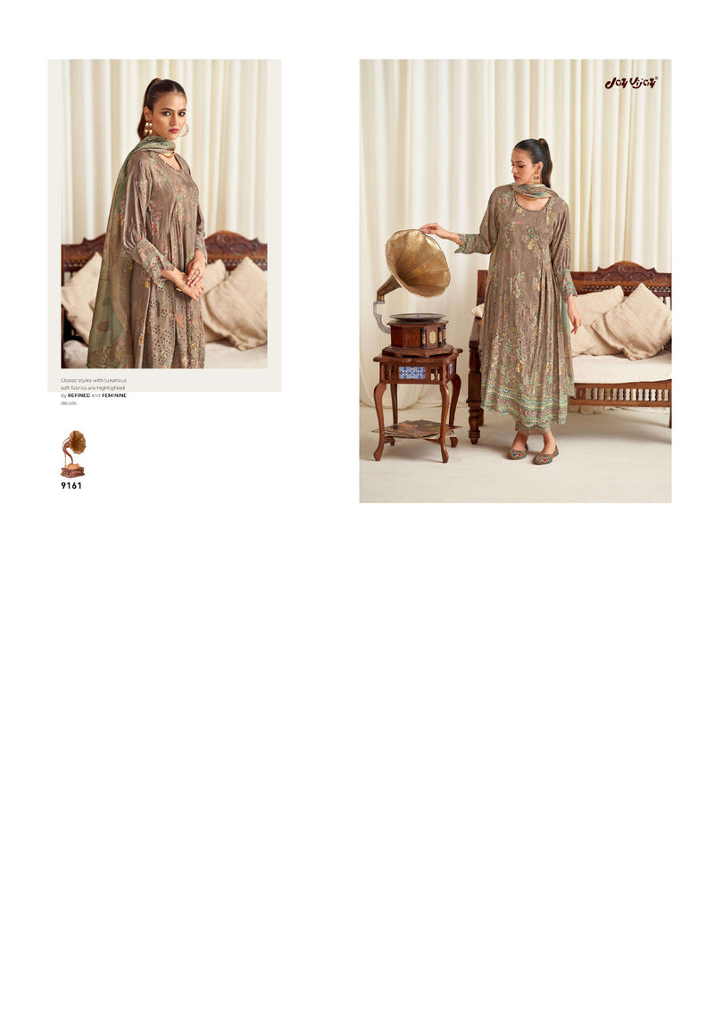 Varsha Fashion Yaade Muslin Silk Fancy Border Embroidery Digital Printed Party Wear Salwar Suit
