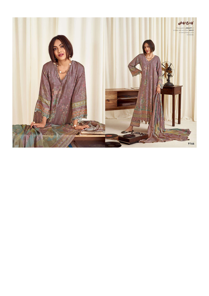 Varsha Fashion Yaade Muslin Silk Fancy Border Embroidery Digital Printed Party Wear Salwar Suit