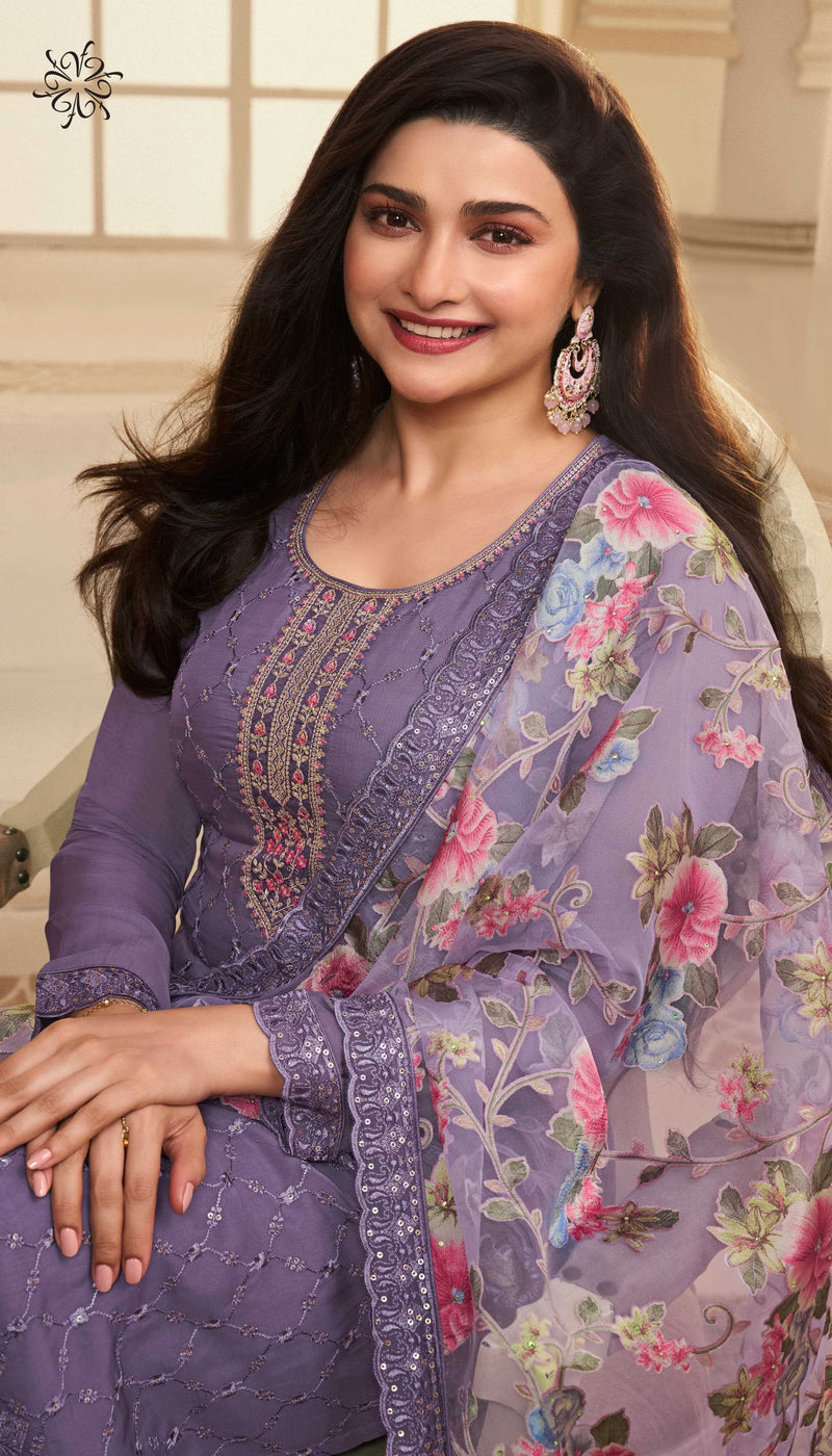 Vinay Fashion Apoorva Organza Schiffli Embroidered Designer Party Wear Suit