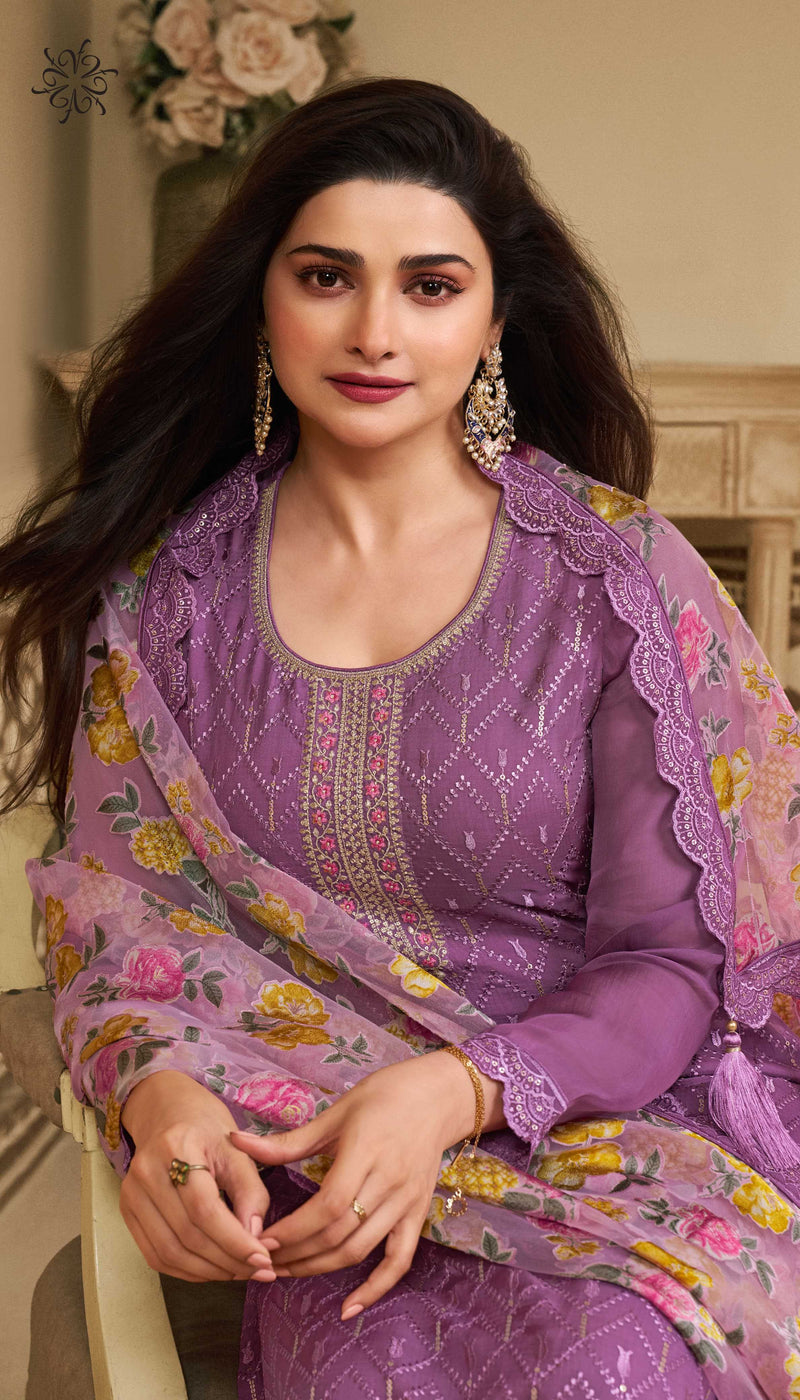Vinay Fashion Apoorva Organza Schiffli Embroidered Designer Party Wear Suit