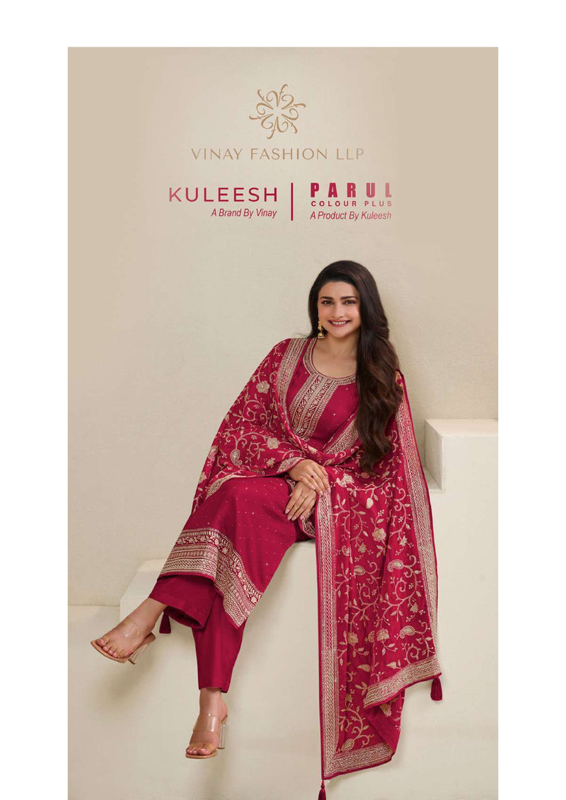 Vinay Fashion Parul Colour Plus Dola Thread Embroidered Party Wear Salwar Suit