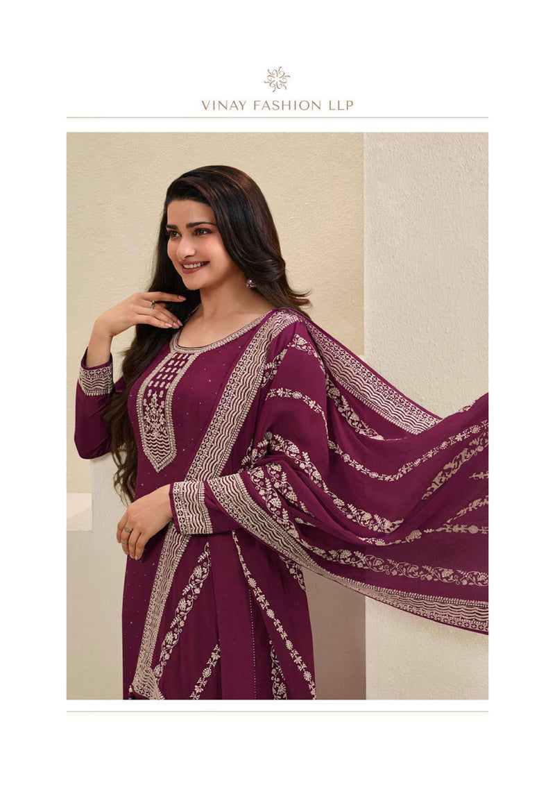 Vinay Fashion Parul Colour Plus Dola Thread Embroidered Party Wear Salwar Suit