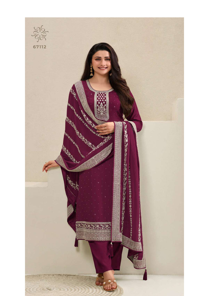 Vinay Fashion Parul Colour Plus Dola Thread Embroidered Party Wear Salwar Suit