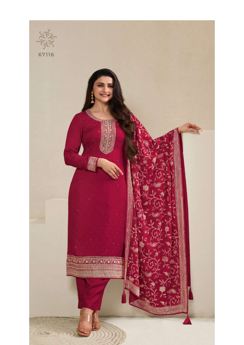 Vinay Fashion Parul Colour Plus Dola Thread Embroidered Party Wear Salwar Suit