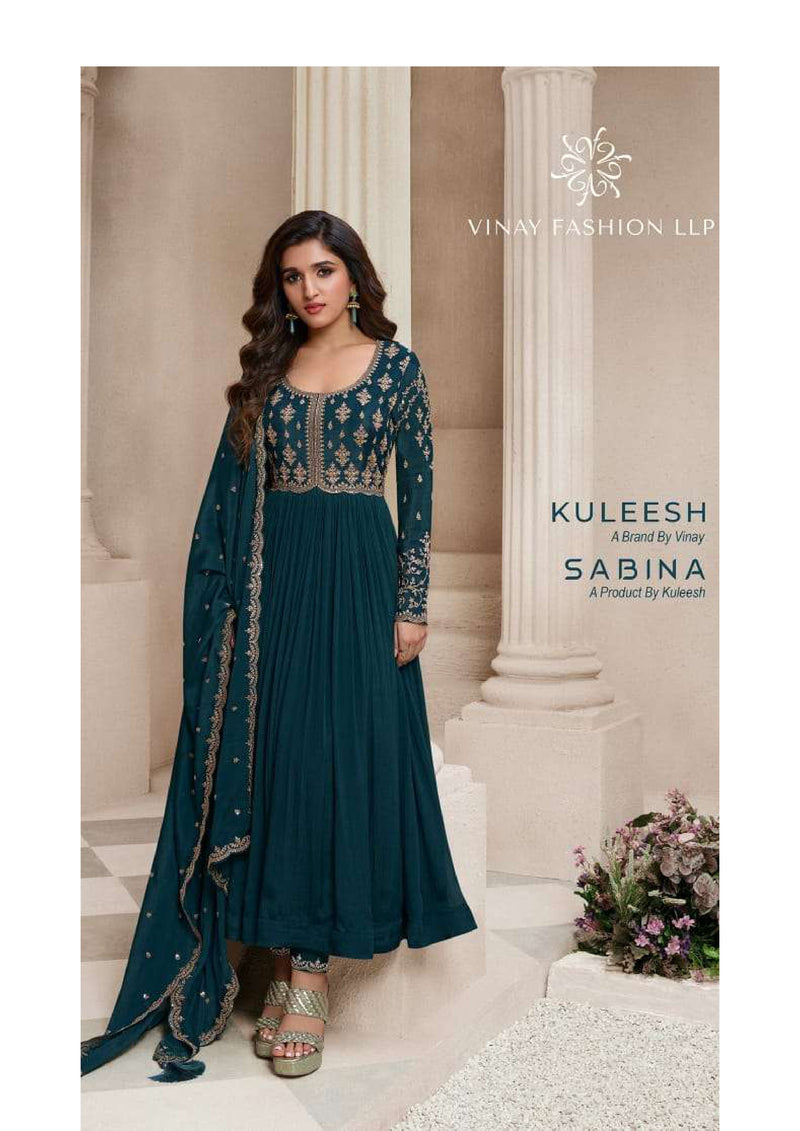Vinay Fashion Sabina Chinon Embroidered Wedding Wear Salwar Suit Collection