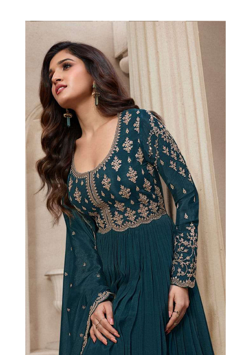 Vinay Fashion Sabina Chinon Embroidered Wedding Wear Salwar Suit Collection