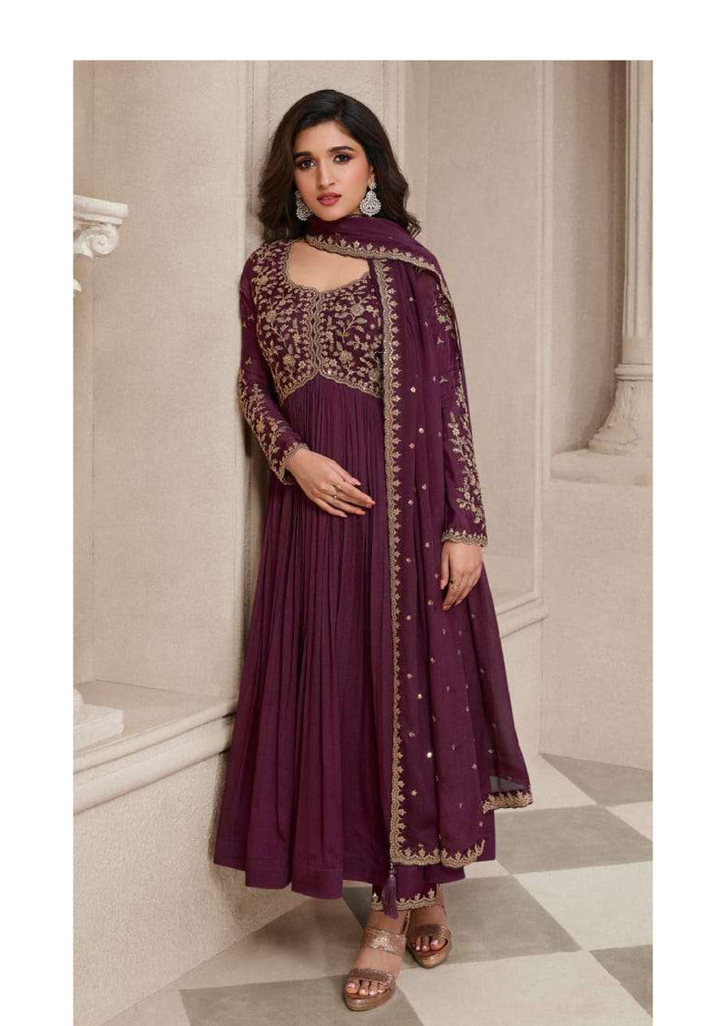 Vinay Fashion Sabina Chinon Embroidered Wedding Wear Salwar Suit Collection