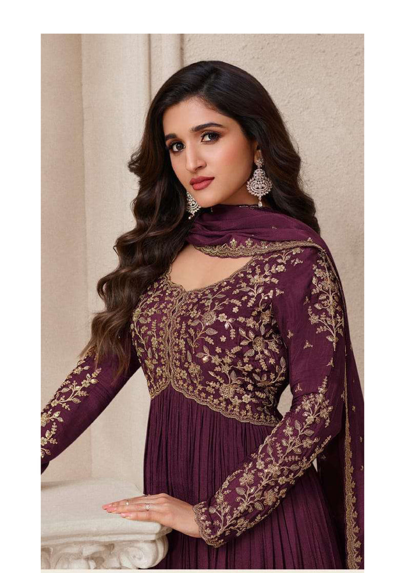 Vinay Fashion Sabina Chinon Embroidered Wedding Wear Salwar Suit Collection