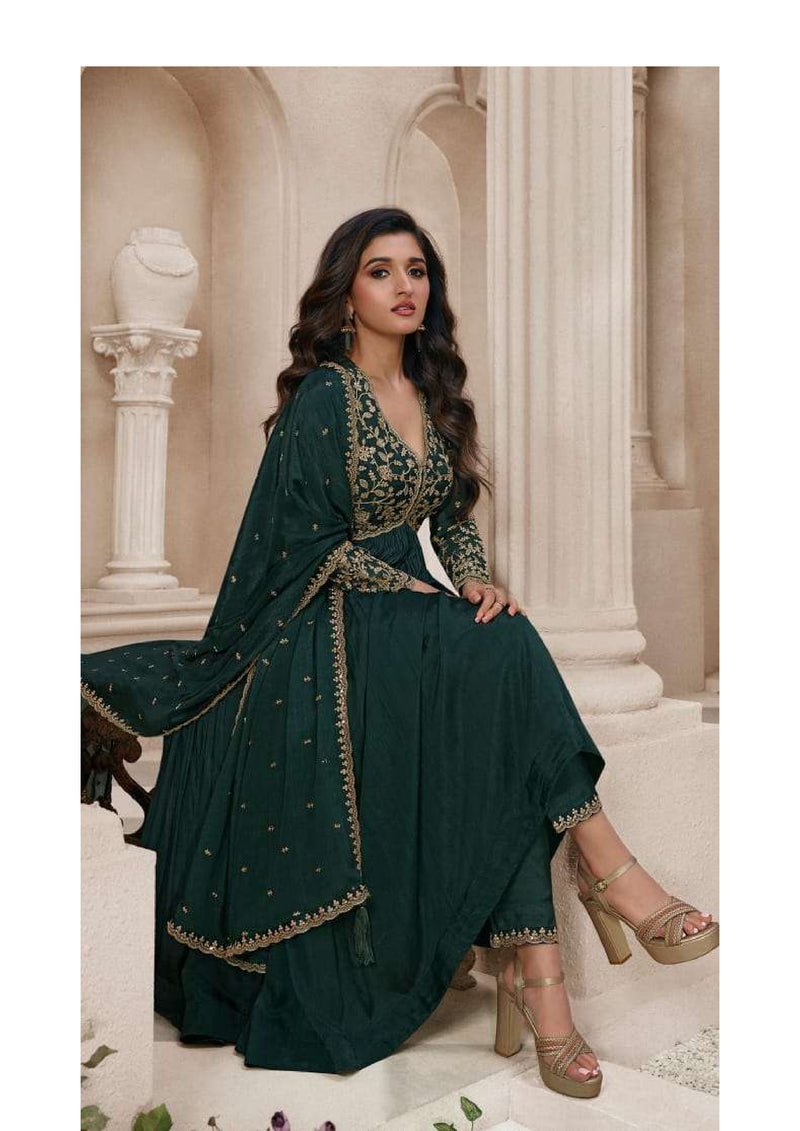 Vinay Fashion Sabina Chinon Embroidered Wedding Wear Salwar Suit Collection