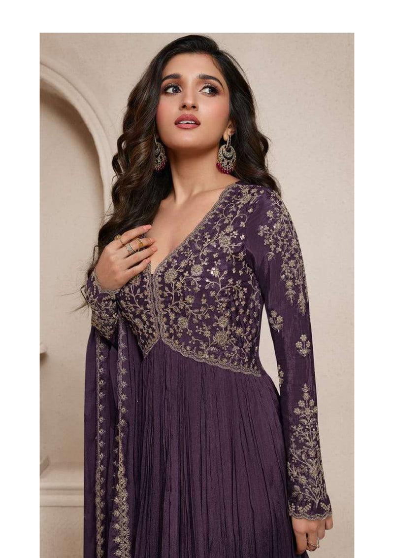Vinay Fashion Sabina Chinon Embroidered Wedding Wear Salwar Suit Collection