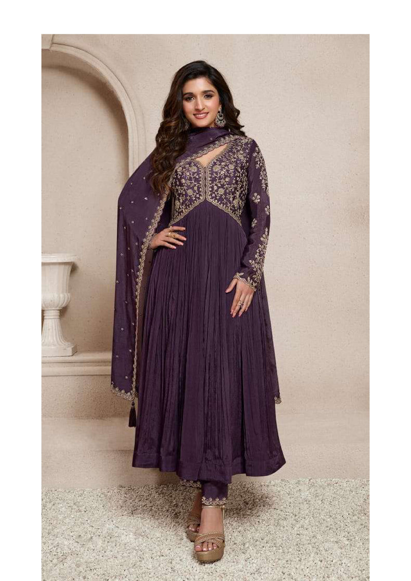 Vinay Fashion Sabina Chinon Embroidered Wedding Wear Salwar Suit Collection
