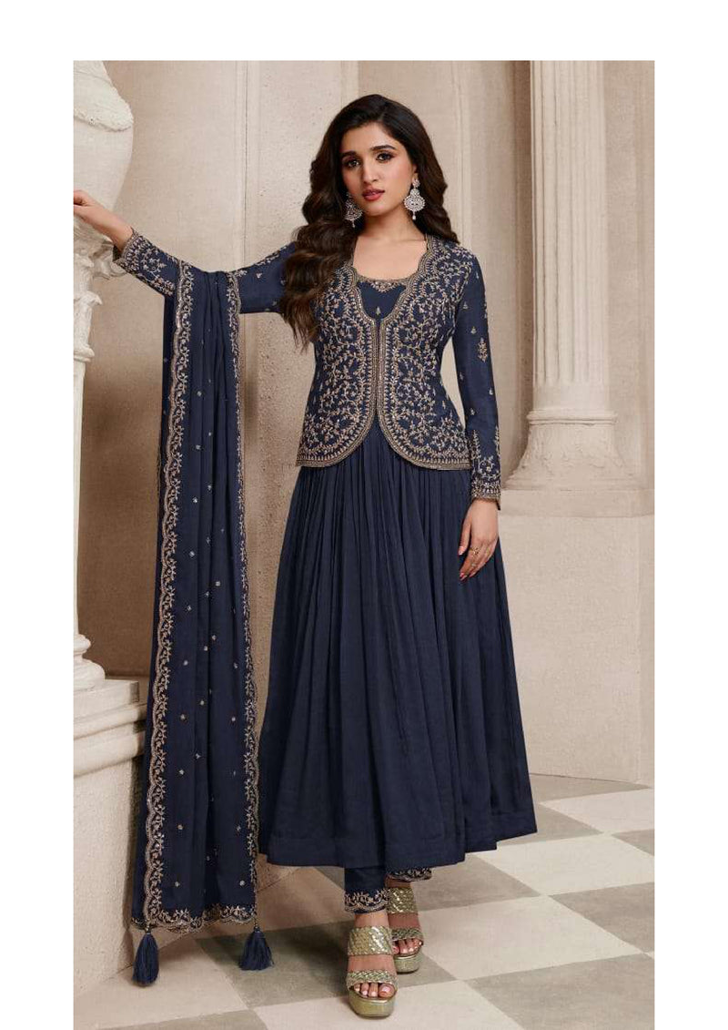 Vinay Fashion Sabina Chinon Embroidered Wedding Wear Salwar Suit Collection