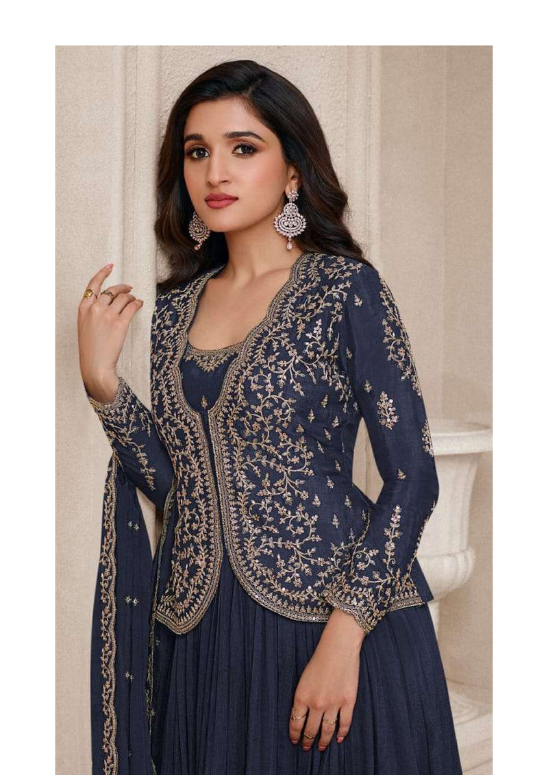 Vinay Fashion Sabina Chinon Embroidered Wedding Wear Salwar Suit Collection