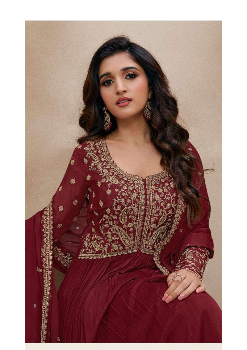 Vinay Fashion Sabina Chinon Embroidered Wedding Wear Salwar Suit Collection