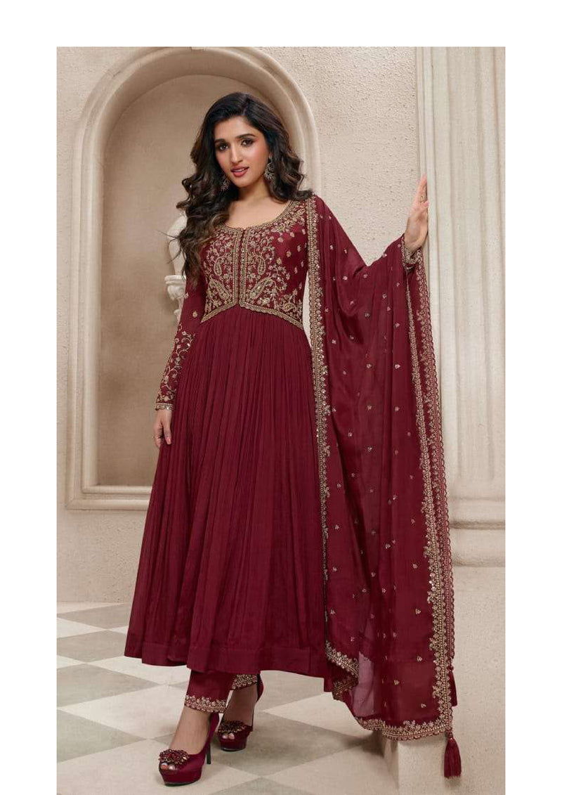 Vinay Fashion Sabina Chinon Embroidered Wedding Wear Salwar Suit Collection