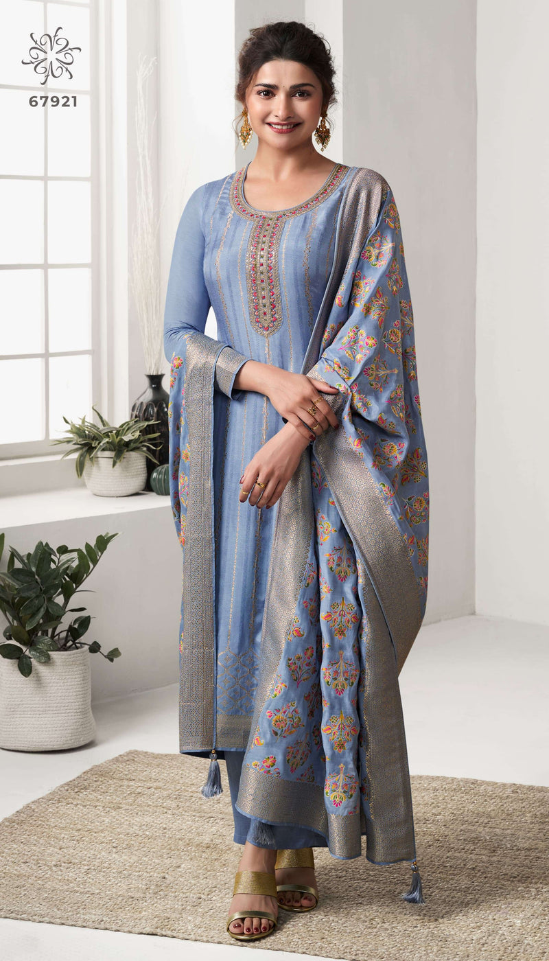Vinay Fashion Sanaya Vol 2 Jacquard Embroidery With Muslin Dupatta Party Wear Salwar Suit