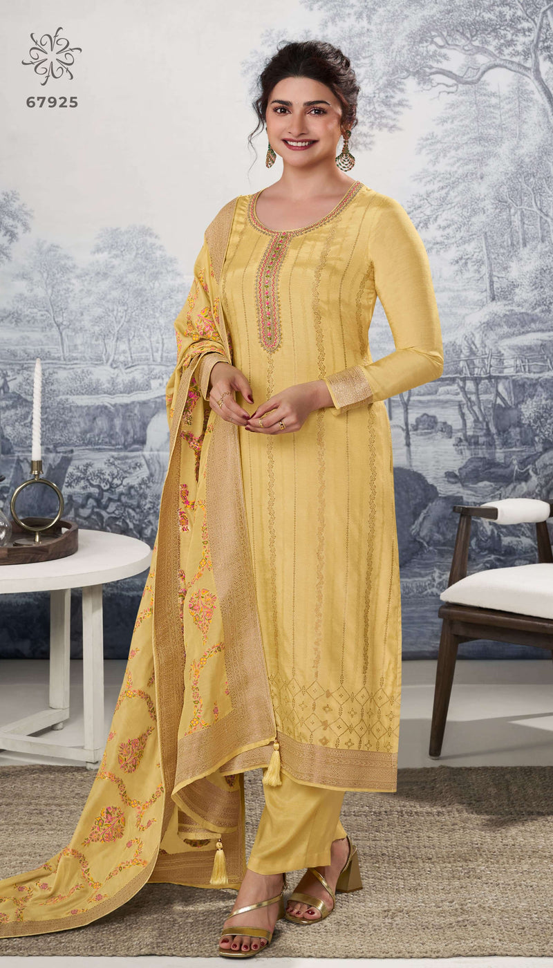 Vinay Fashion Sanaya Vol 2 Jacquard Embroidery With Muslin Dupatta Party Wear Salwar Suit