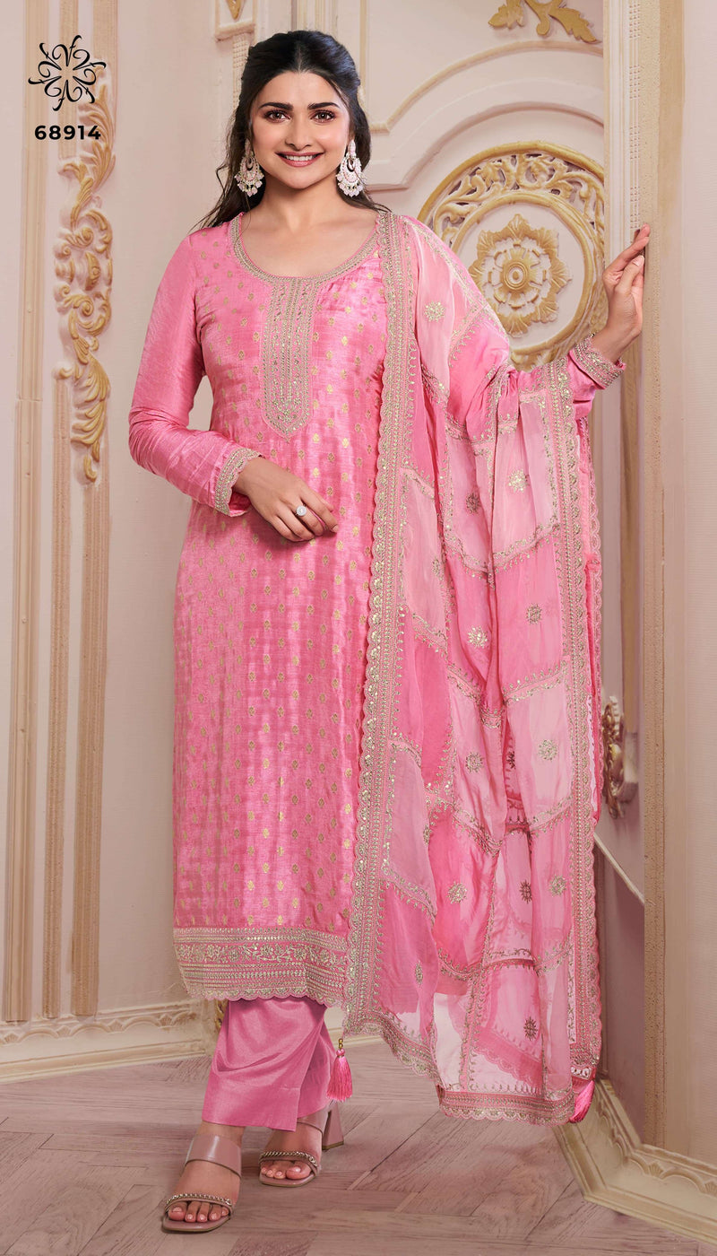 Vinay Fashion Shristi Light Dola Jacquard Beautiful Designer Festival Wear Salwar Suit