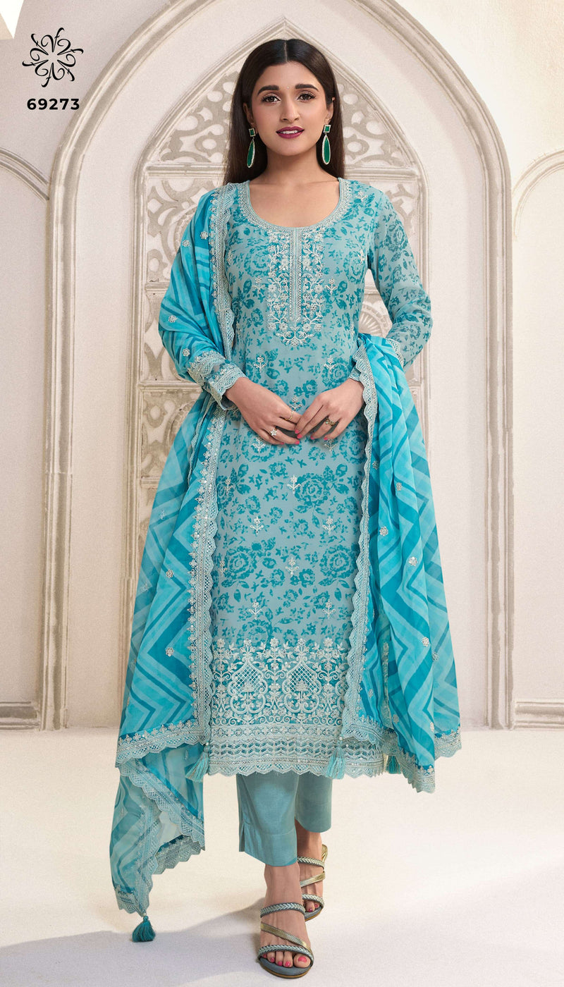 Vinay Fashion Sparsh Organza Digital Printed Party Wear Salwar Suit