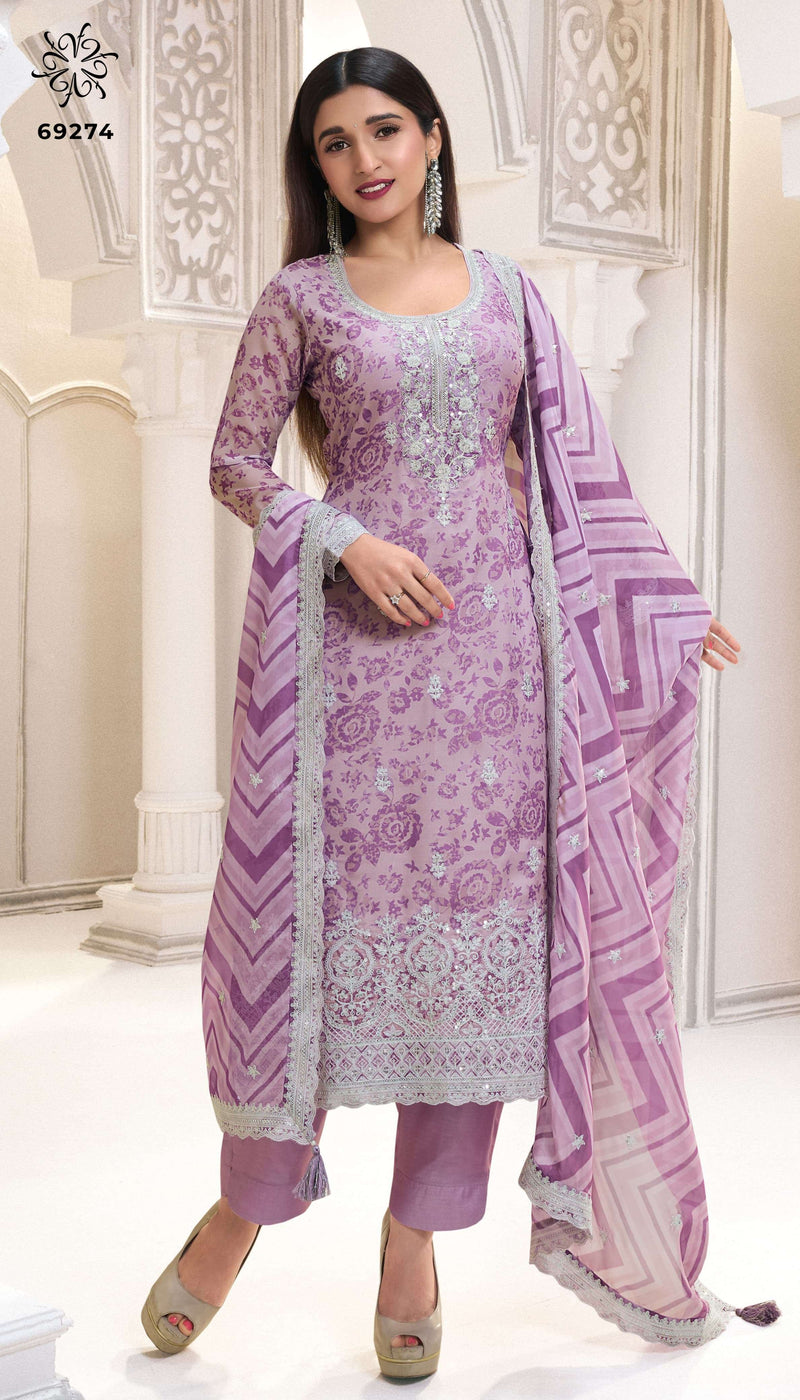 Vinay Fashion Sparsh Organza Digital Printed Party Wear Salwar Suit