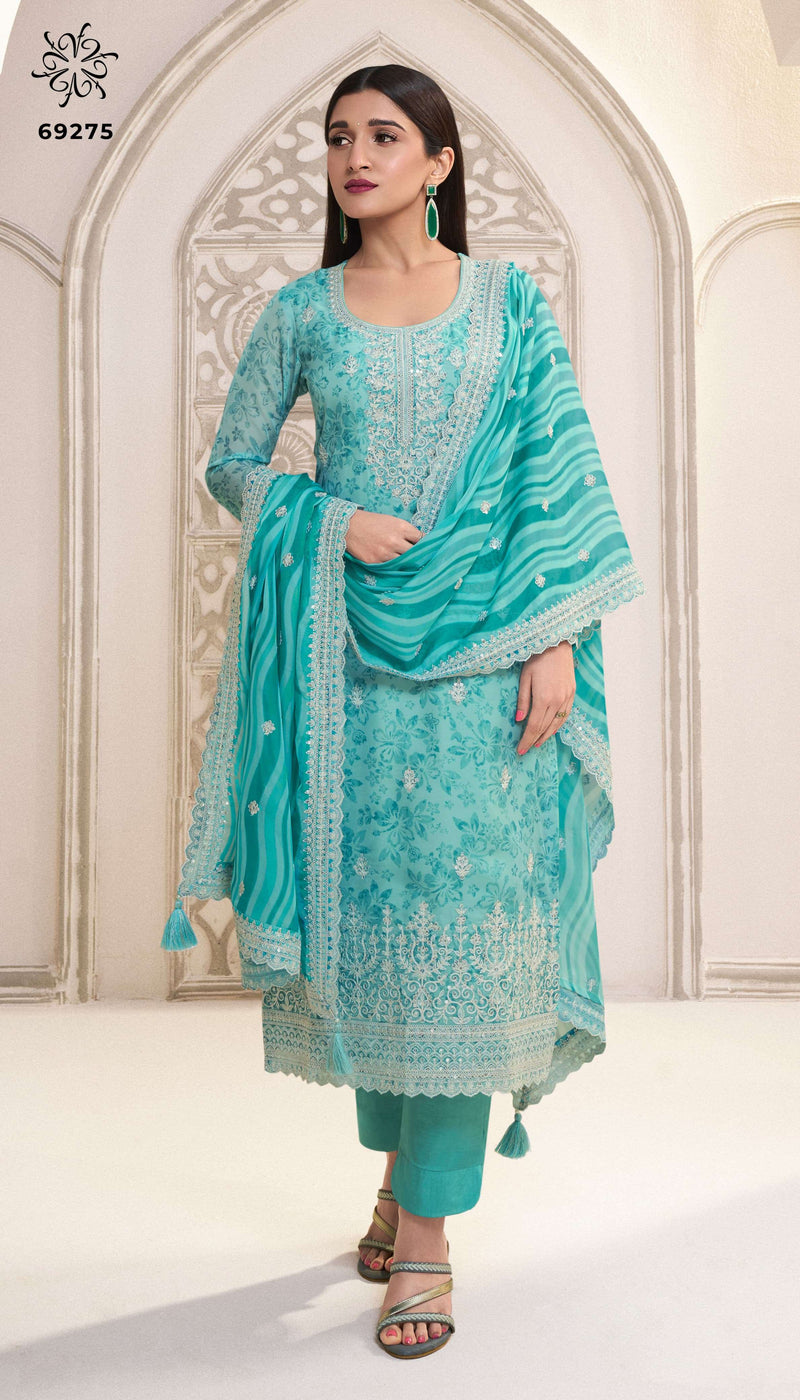 Vinay Fashion Sparsh Organza Digital Printed Party Wear Salwar Suit