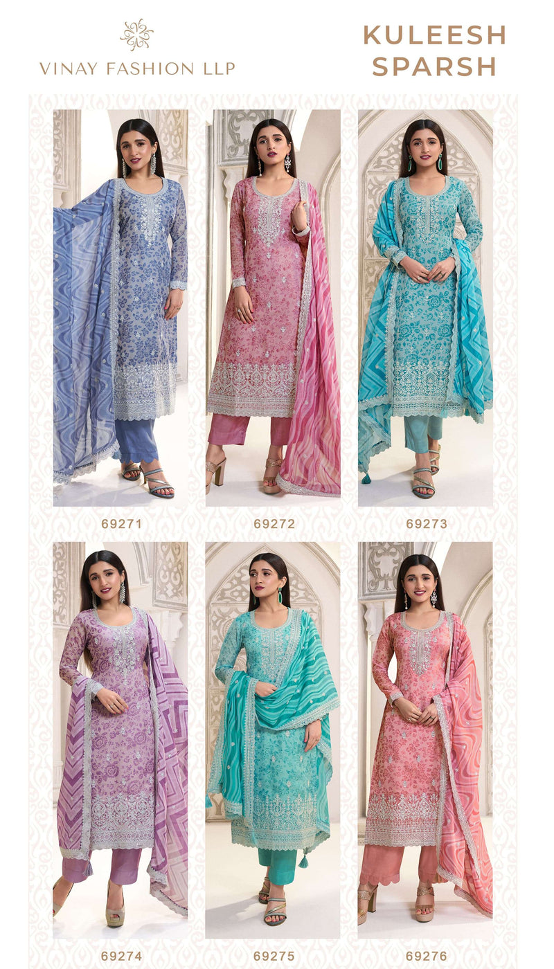 Vinay Fashion Sparsh Organza Digital Printed Party Wear Salwar Suit
