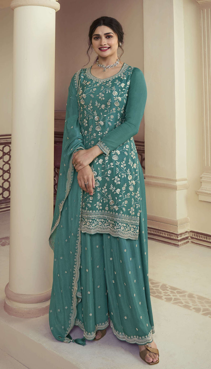 Vinay Fashion Suhaani Chinon Heavy Embroidered Unstitched Suit