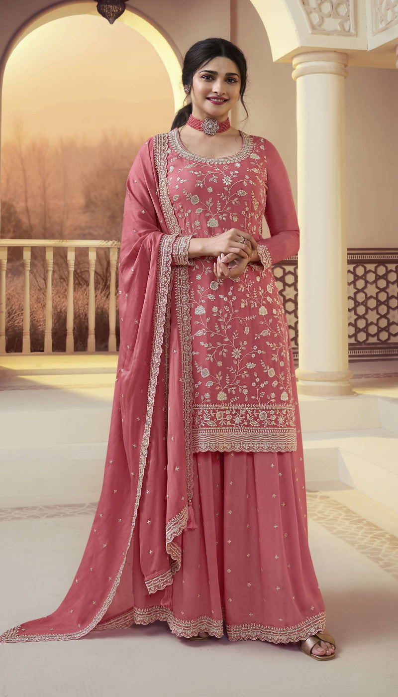 Vinay Fashion Suhaani Chinon Heavy Embroidered Unstitched Suit