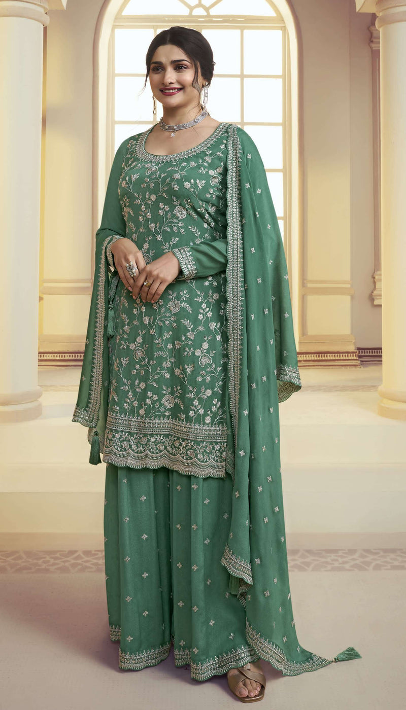 Vinay Fashion Suhaani Chinon Heavy Embroidered Unstitched Suit
