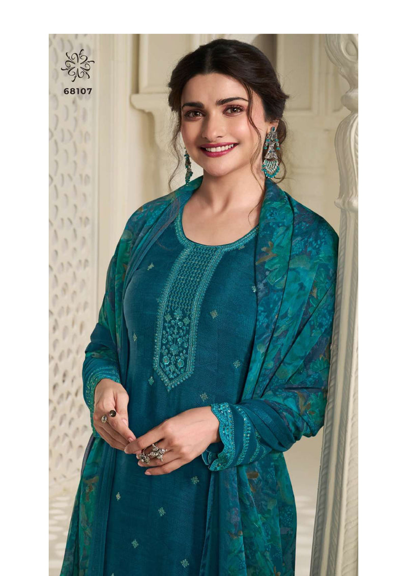 Vinay Fashion Silkina Royal Crepe Vol 45 Designer Wedding Wear Salwar Suit