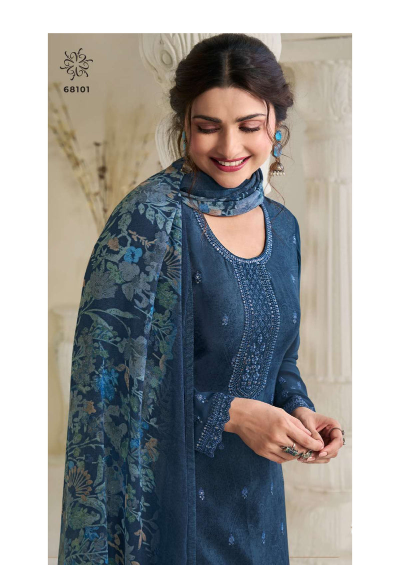 Vinay Fashion Silkina Royal Crepe Vol 45 Designer Wedding Wear Salwar Suit