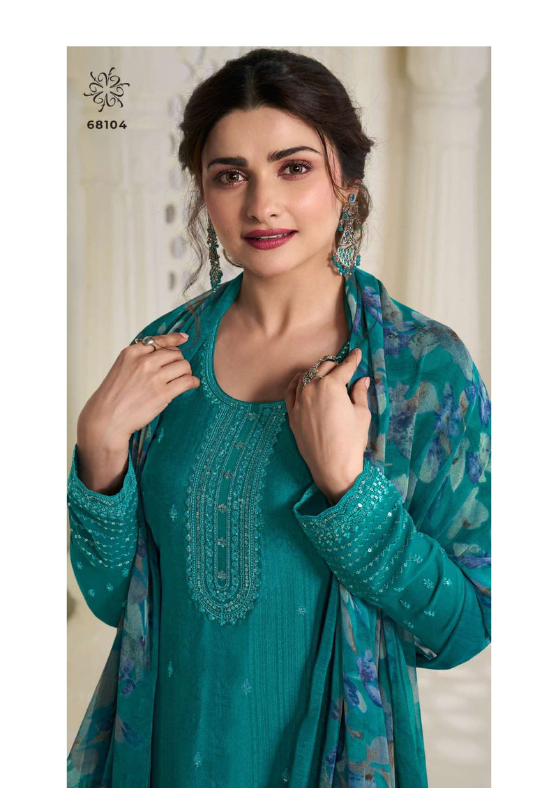 Vinay Fashion Silkina Royal Crepe Vol 45 Designer Wedding Wear Salwar Suit