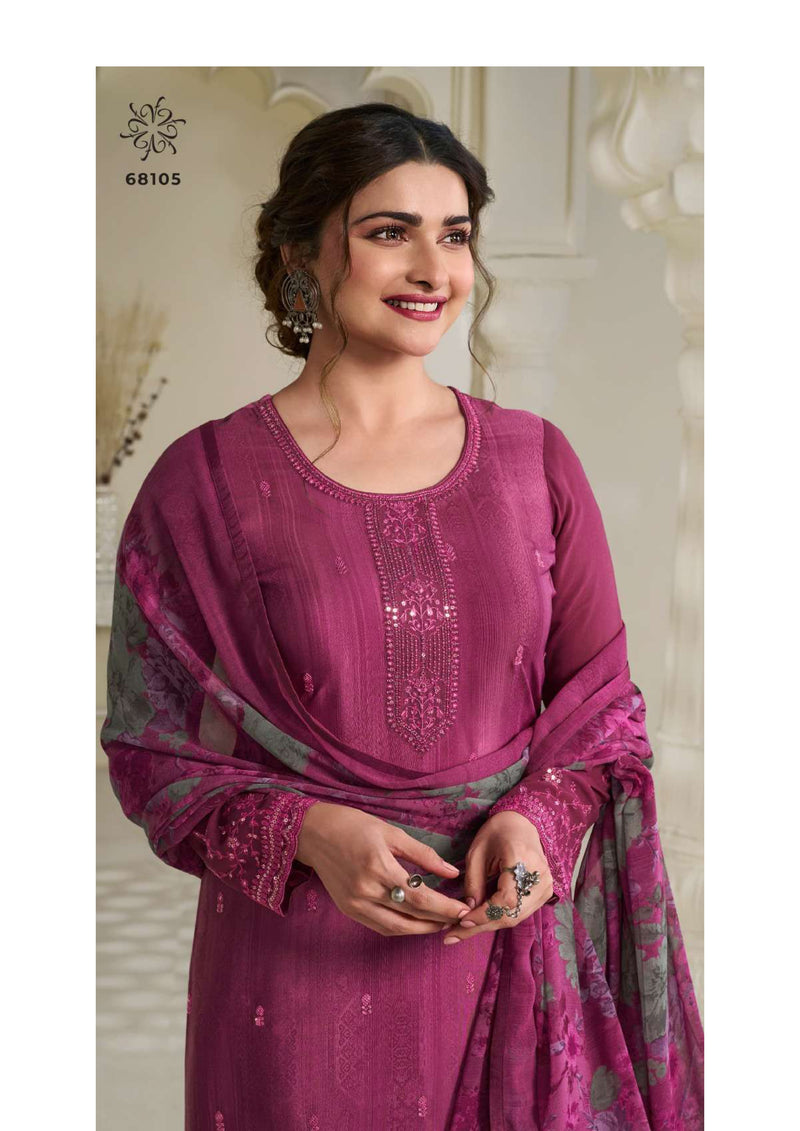 Vinay Fashion Silkina Royal Crepe Vol 45 Designer Wedding Wear Salwar Suit