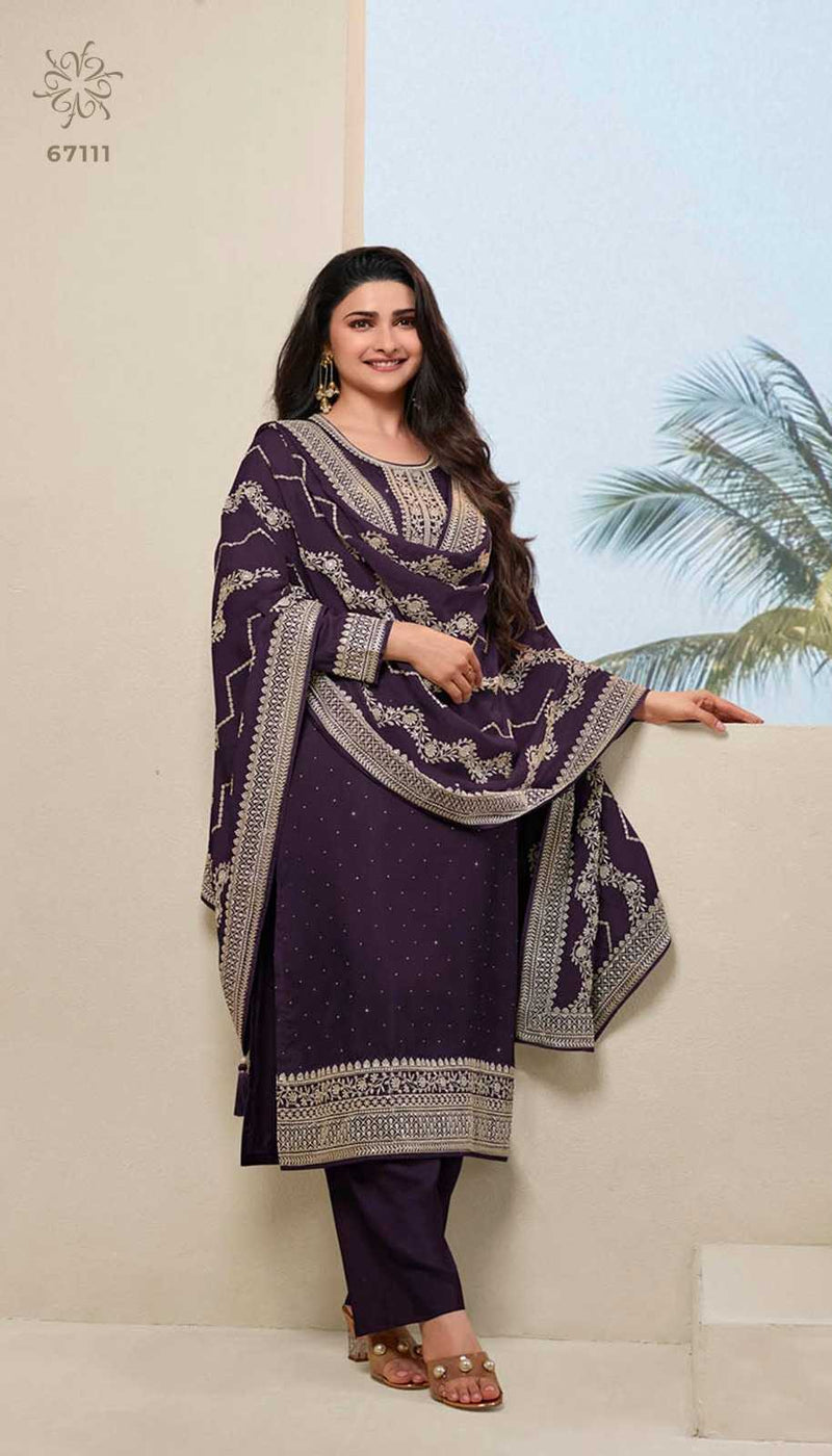 Vinay Fashion Parul Colourplus Dola Heavy Party Wear Unstitched Salwar Suit