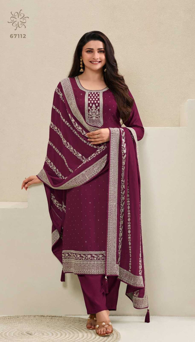 Vinay Fashion Parul Colourplus Dola Heavy Party Wear Unstitched Salwar Suit