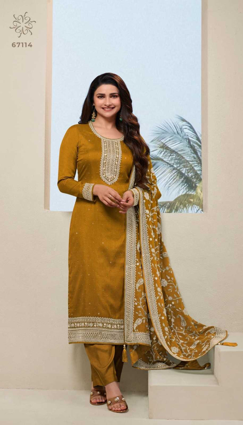 Vinay Fashion Parul Colourplus Dola Heavy Party Wear Unstitched Salwar Suit